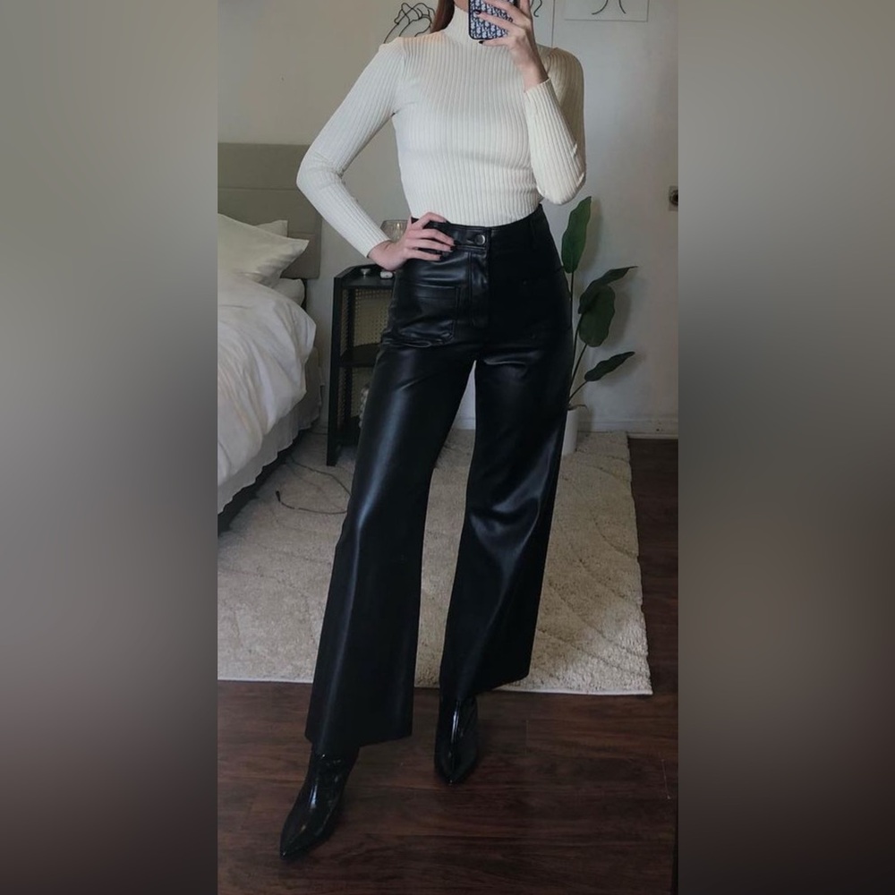 Zara leather pants